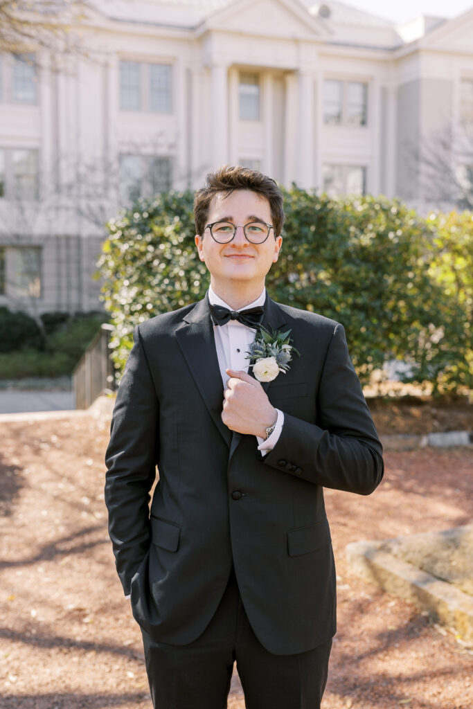 portrait of the groom