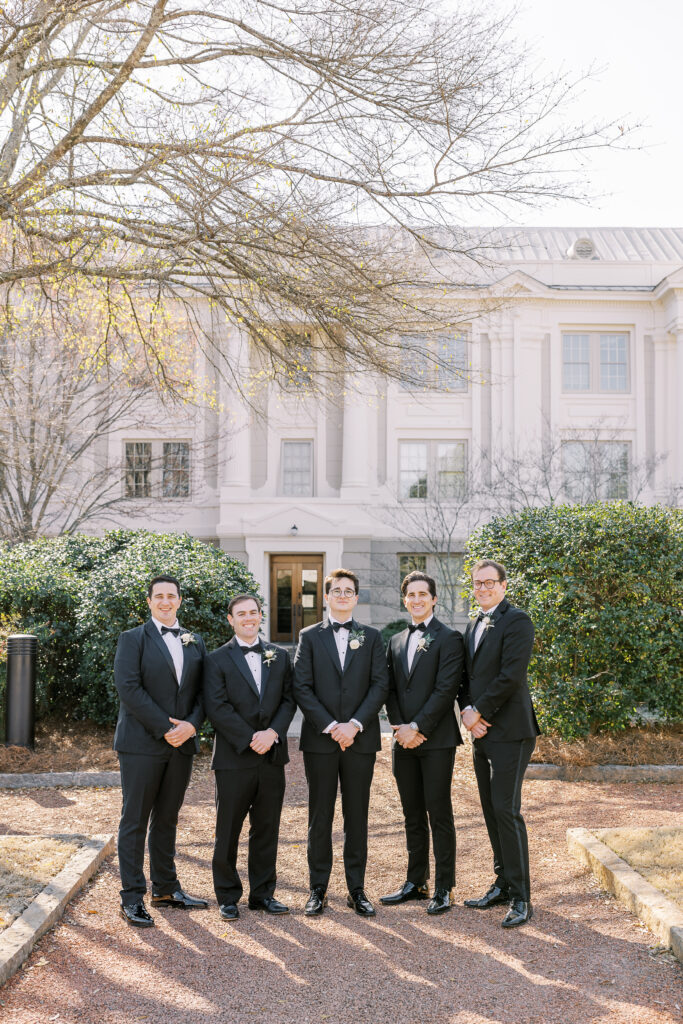 groom and his groomsmen