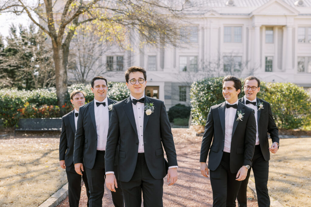 groom and his groomsmen