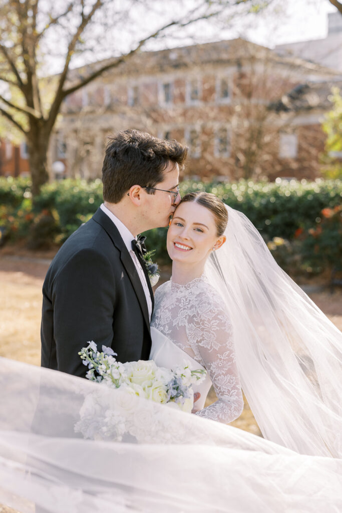 portrait of the bride and groom