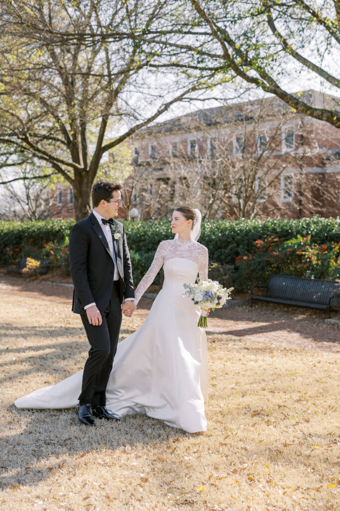 portrait of the bride and groom