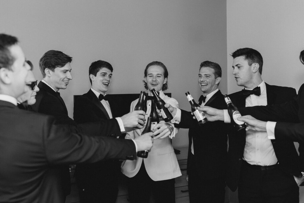 groom and his groomsmen