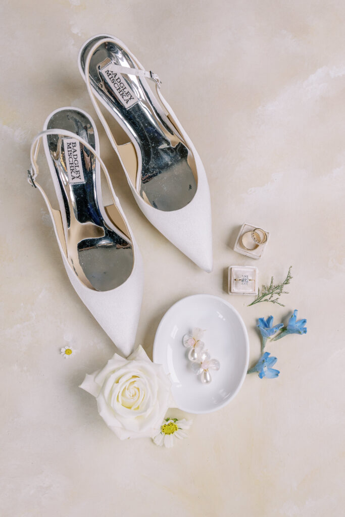 shoes and wedding rings