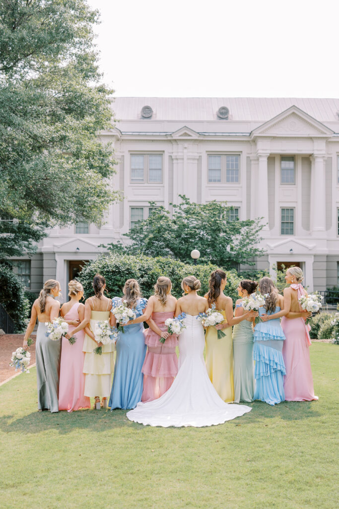 bride and bridesmaids