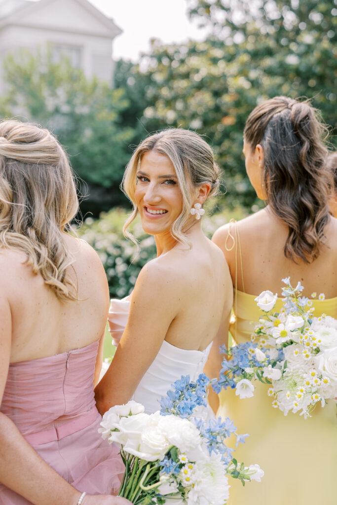 bride and bridesmaids