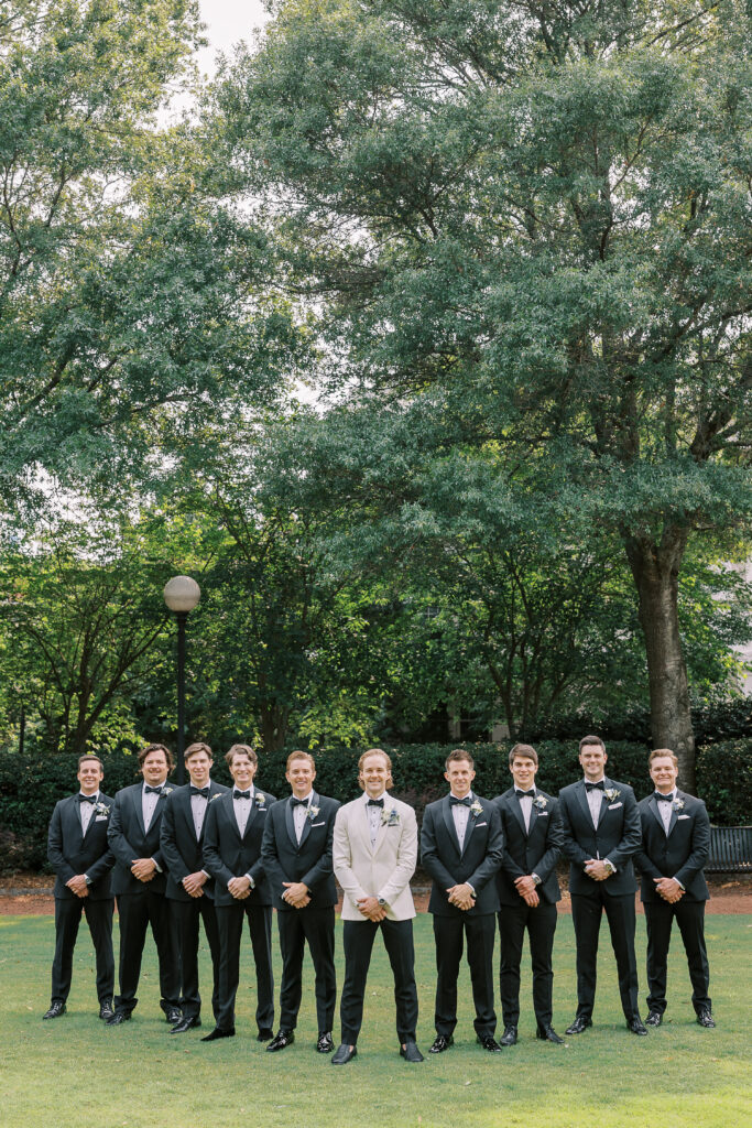 groom and his groomsmen