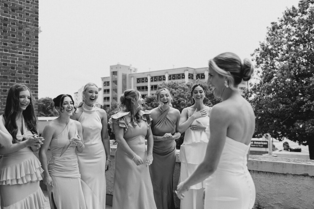 bridesmaid first look