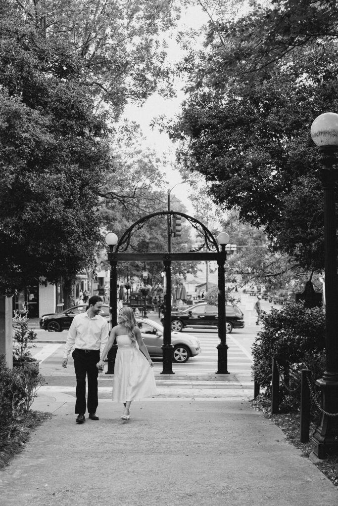 UGA North Campus in Downtown Athens engagement Session