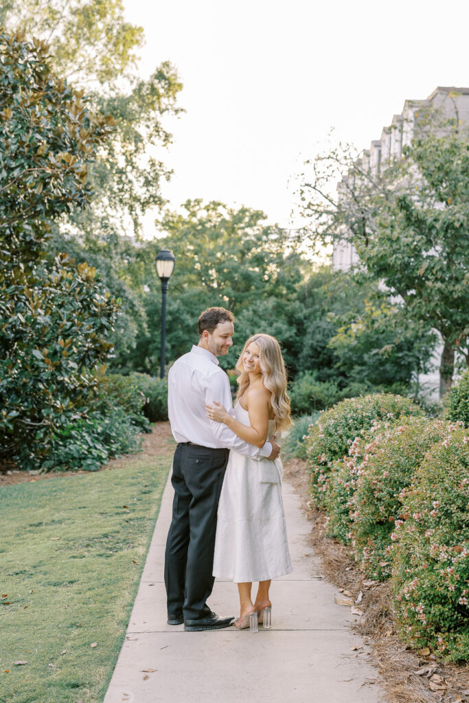 UGA North Campus in Downtown Athens engagement Session
