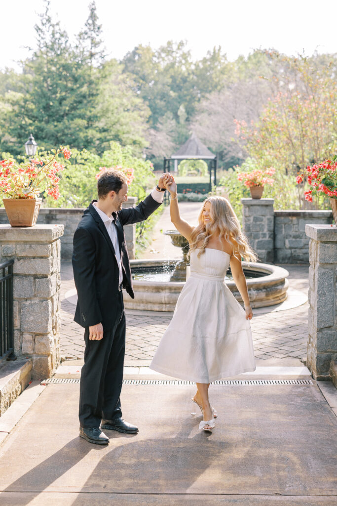 state botanical gardens of georgia in athens engagement session
