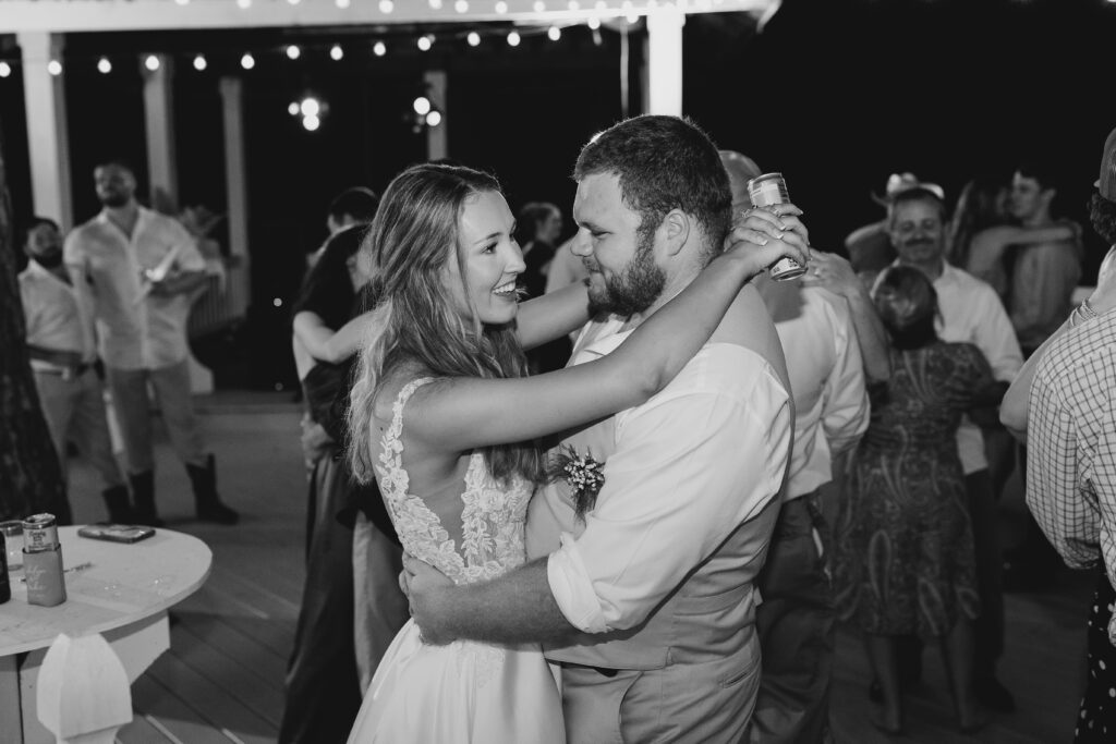 gin creek wedding reception