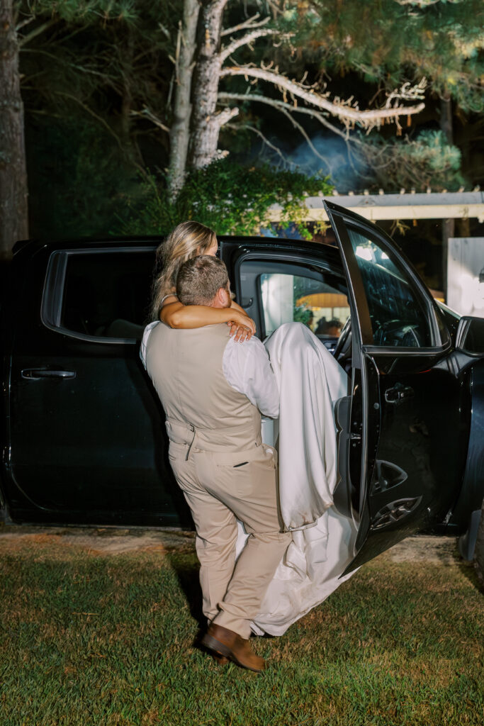 gin creek wedding reception