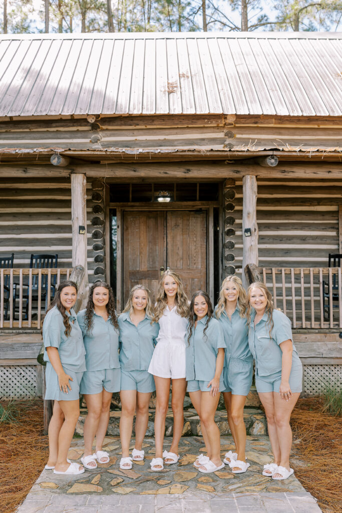 bride and her bridesmaids