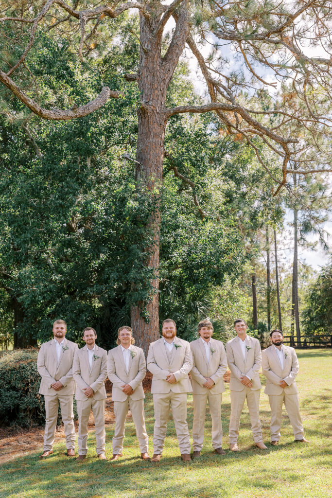groom and his groomsmen