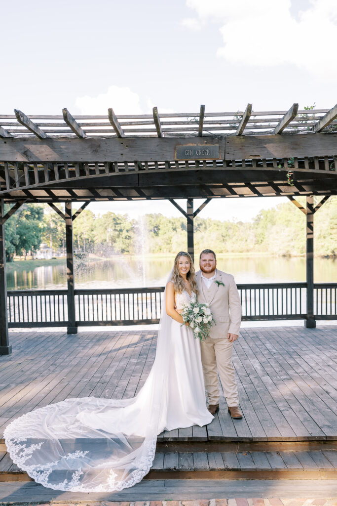 portrait of the bride and groom