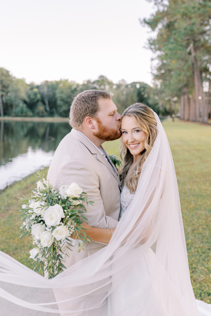 portrait of the bride and groom