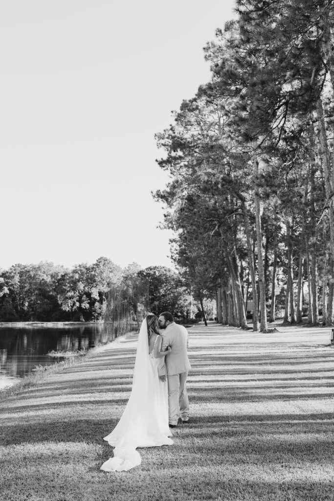 portrait of the bride and groom