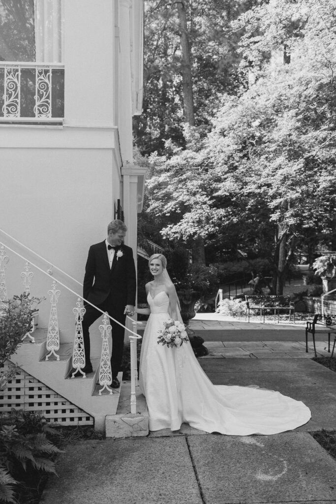 portrait of a bride and groom