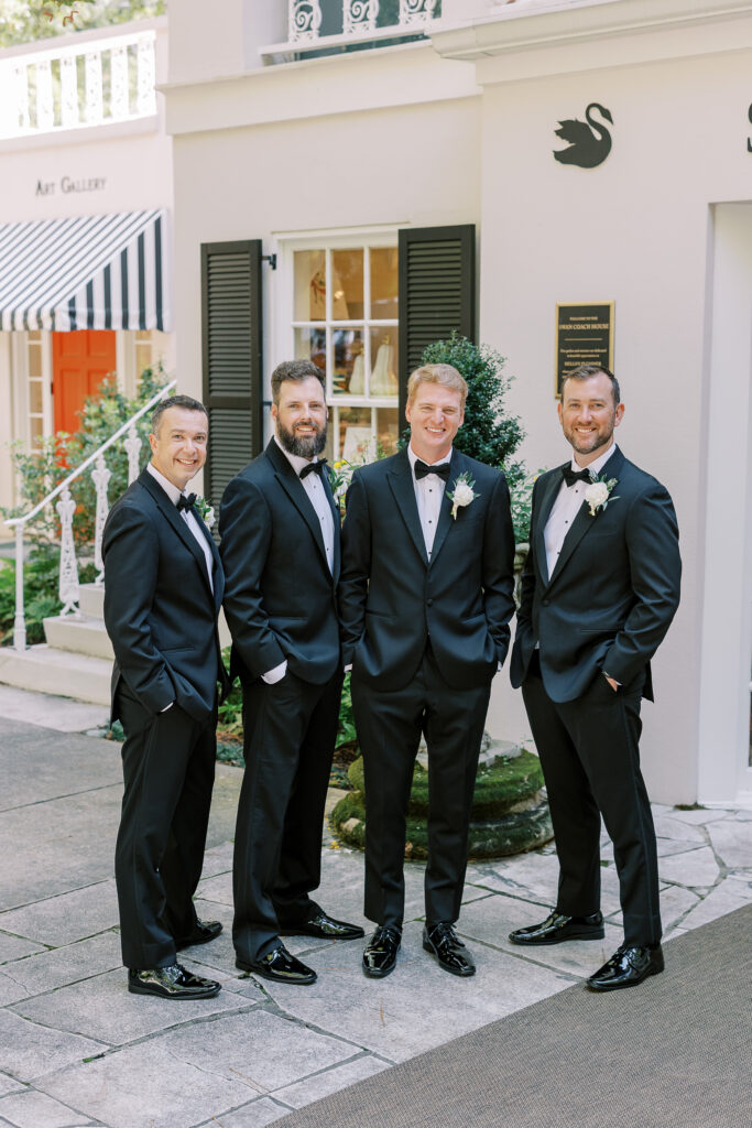 groom and his groomsmen
