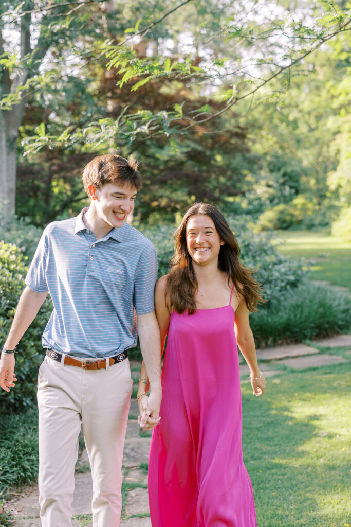 surprise proposal photoshoot at the university of georgia in athens