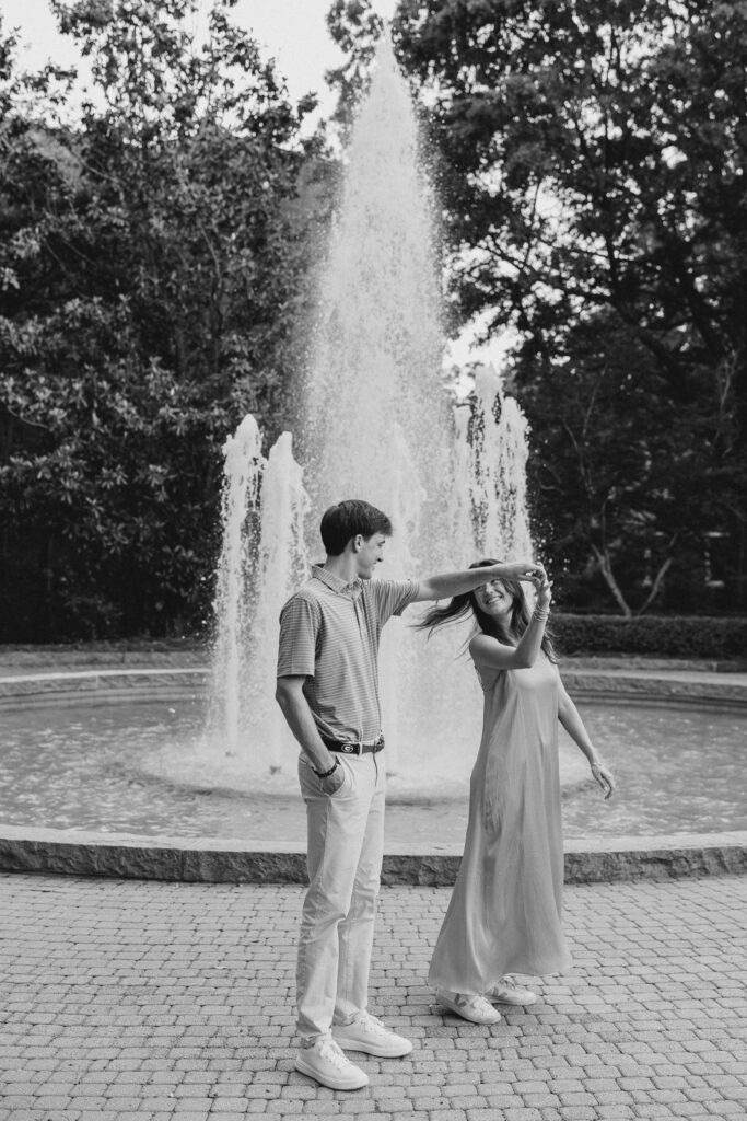 surprise proposal photoshoot at the university of georgia in athens