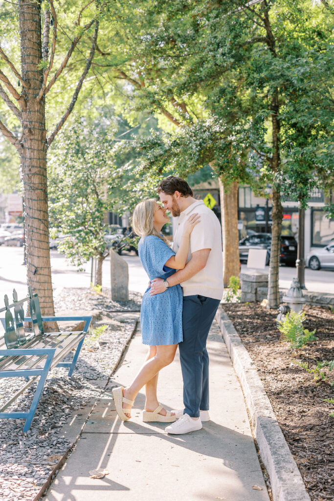 an engagement session in the virginia highlands neighborhood of atlanta