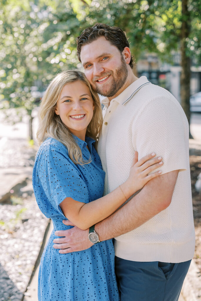 an engagement session in the virginia highlands neighborhood of atlanta