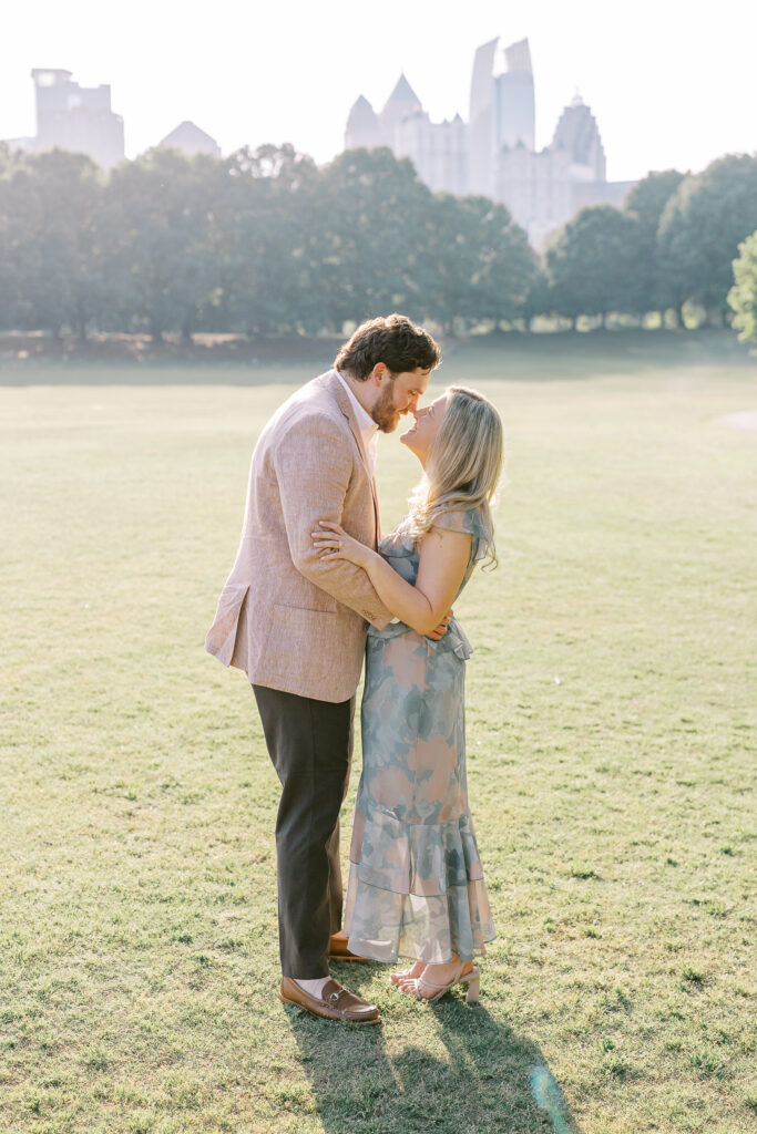 Golden Hour Engagement Session at Piedmont Park in Atlanta, GA