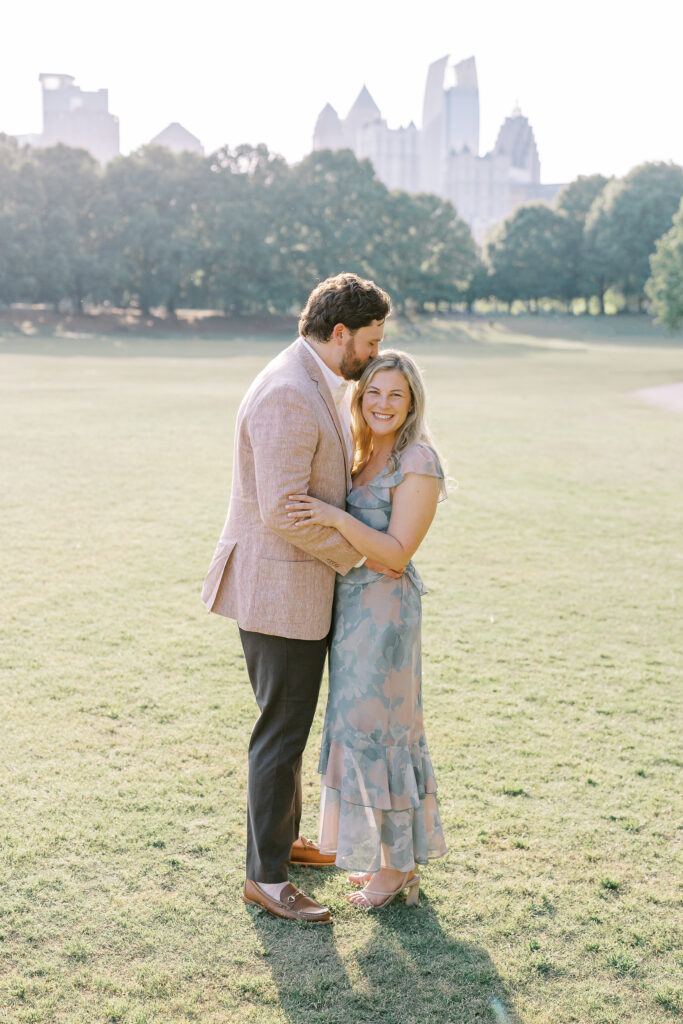 Golden Hour Engagement Session at Piedmont Park in Atlanta, GA