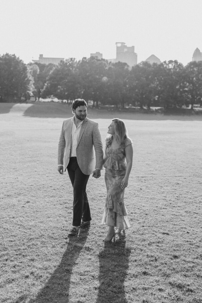 Golden Hour Engagement Session at Piedmont Park in Atlanta, GA