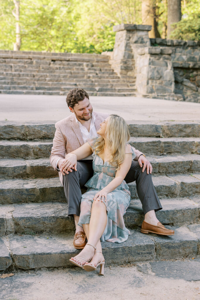 Golden Hour Engagement Session at Piedmont Park in Atlanta, GA