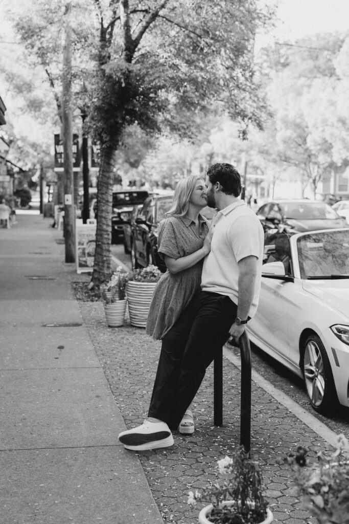 an engagement session in the virginia highlands neighborhood of atlanta