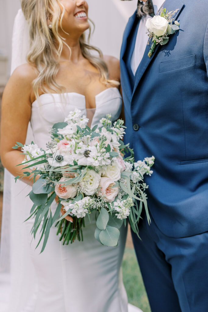 portrait of the bride and groom