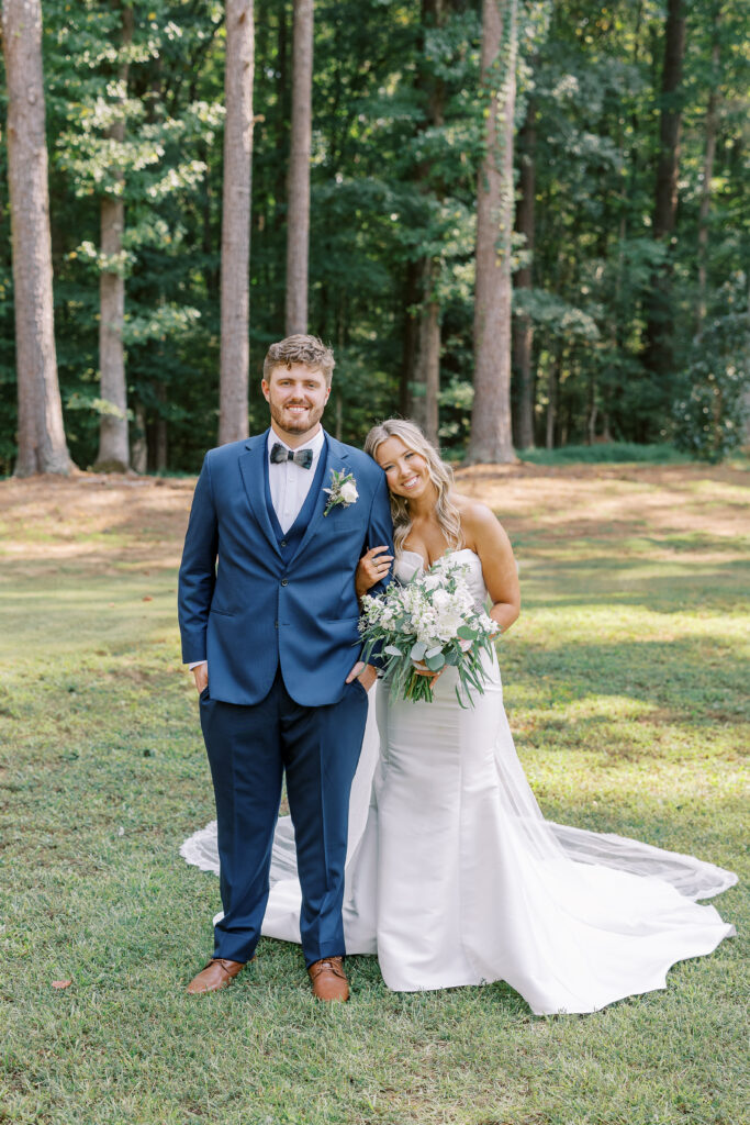 portrait of the bride and groom