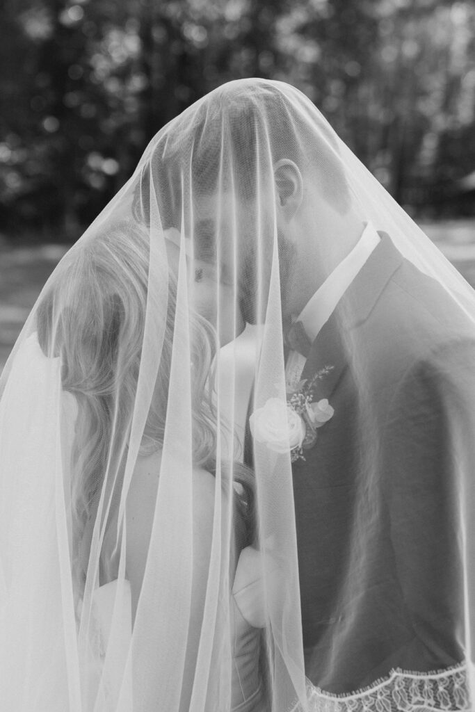 portrait of the bride and groom
