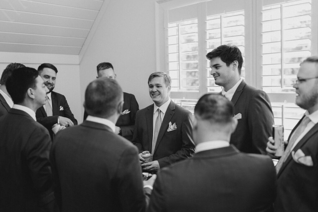 groom and his groomsmen