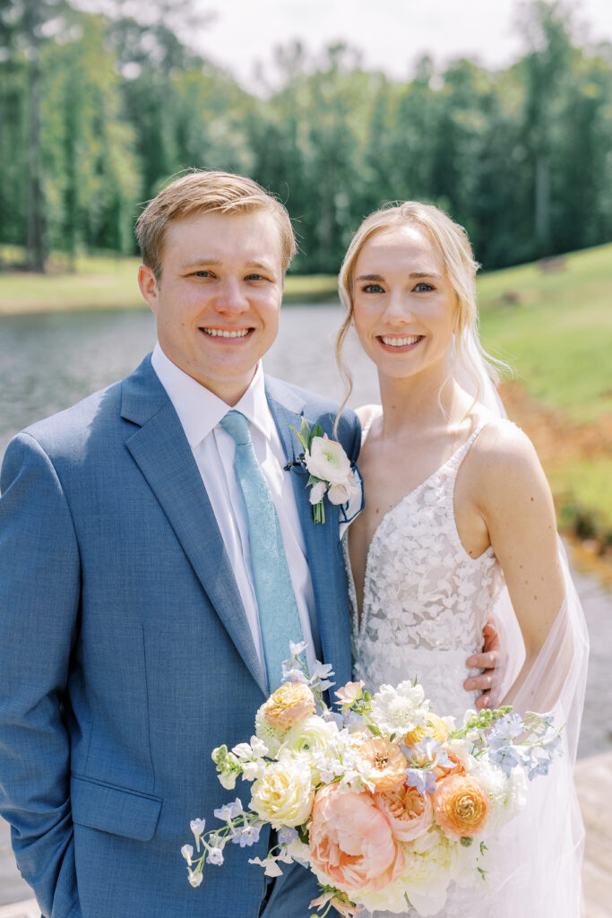 bride and groom portrait