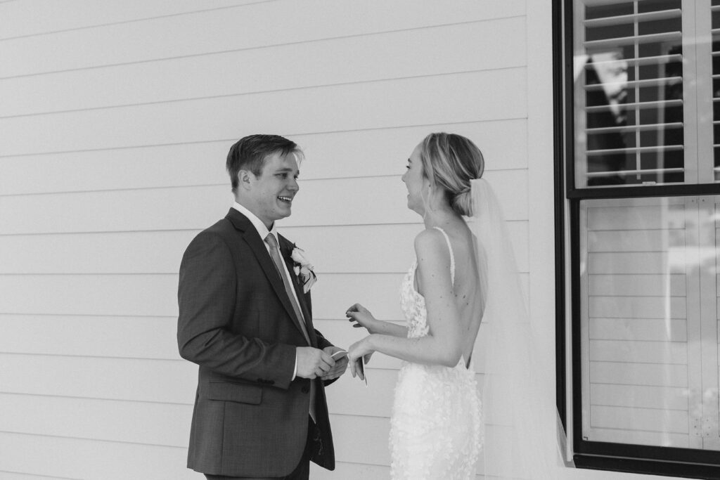 bride and groom portrait