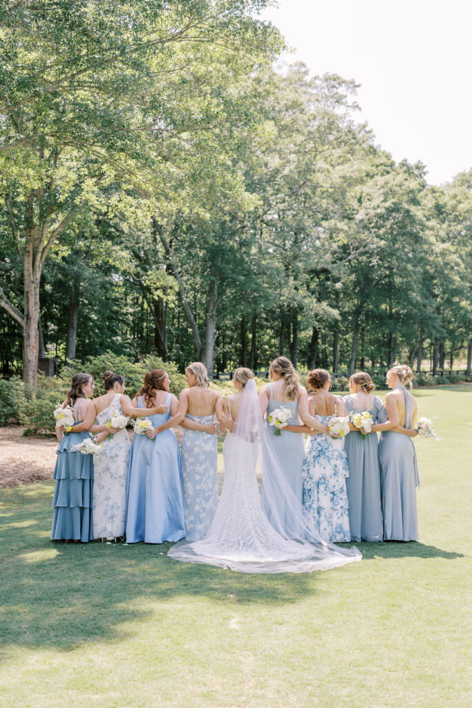 bride and bridesmaids