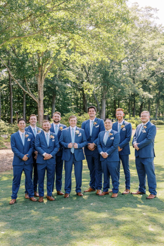 groom and his groomsmen