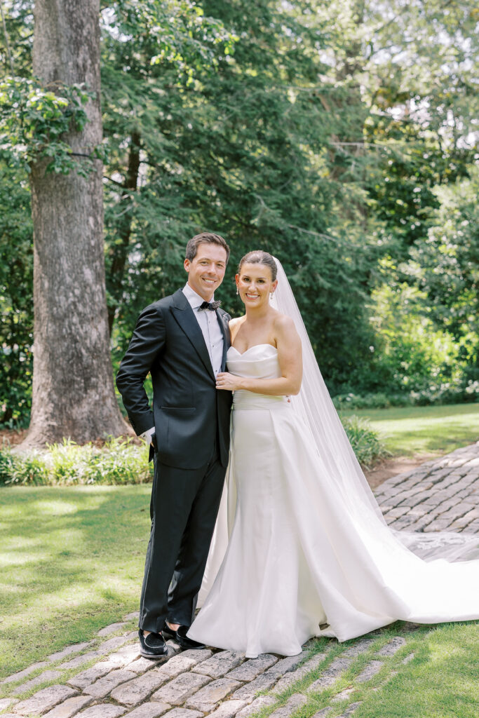 bride and groom portrait