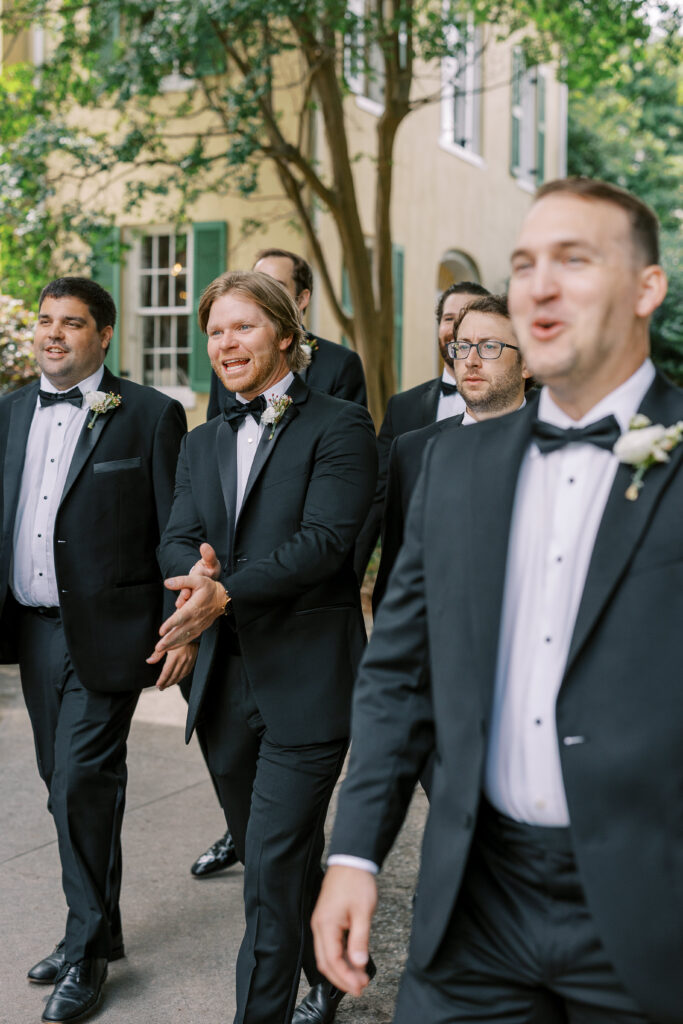 groomsmen first look