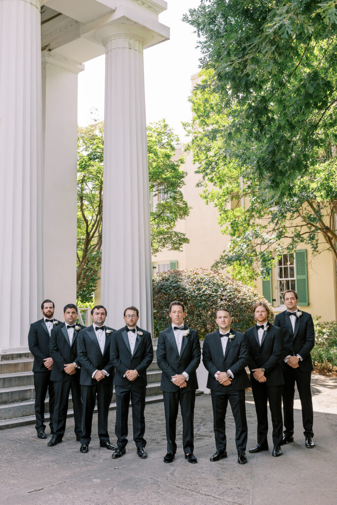 groom and his groomsmen