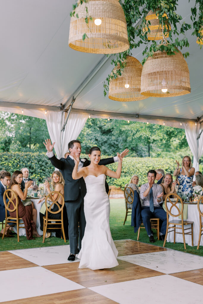 bride and groom first dance