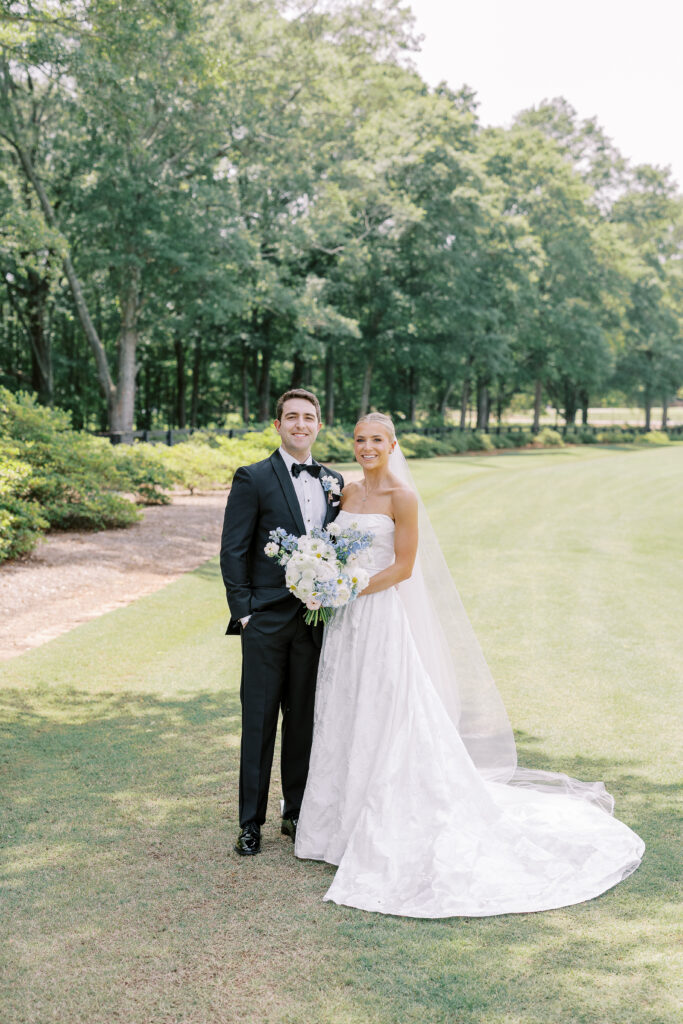 bride and groom portrait
