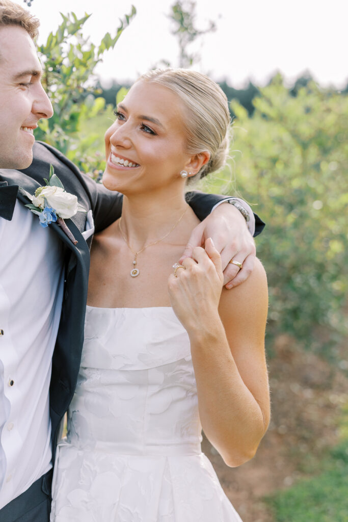 bride and groom portrait