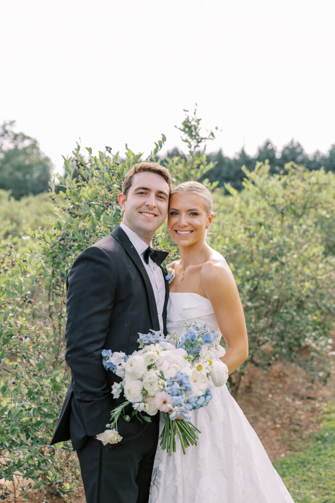 bride and groom portrait