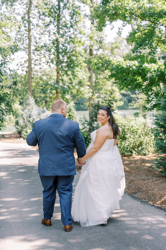 portrait of the bride and groom
