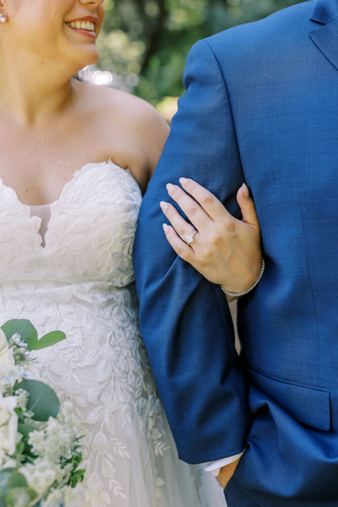 portrait of the bride and groom