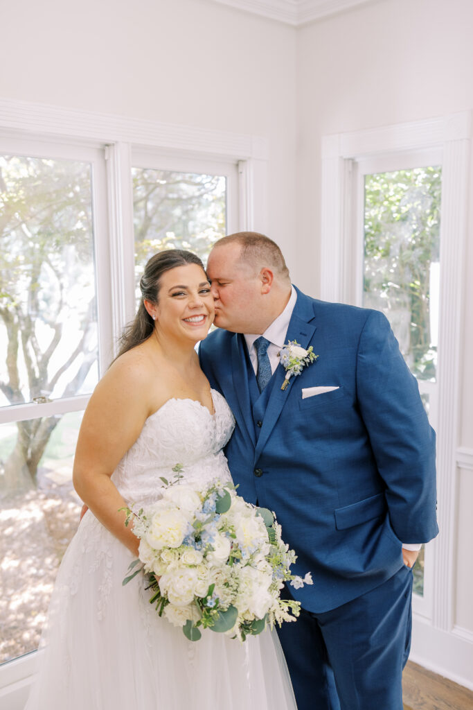 portrait of the bride and groom